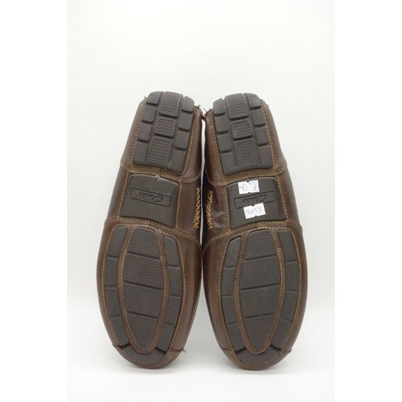 Clarks Brown Leather Dress Casual Slip On Driving Loafers Shoes Men\'s 10 M main image 7